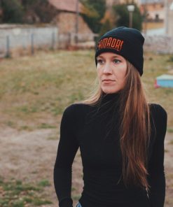 Original Logo Beanie - Black + Fluro Orange *Special Edition