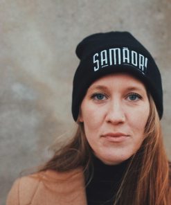 Original Logo Beanie - Black + White